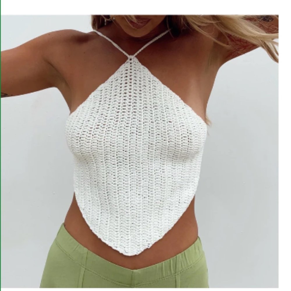 Princess Polly Avoca Crochet Open Back Top